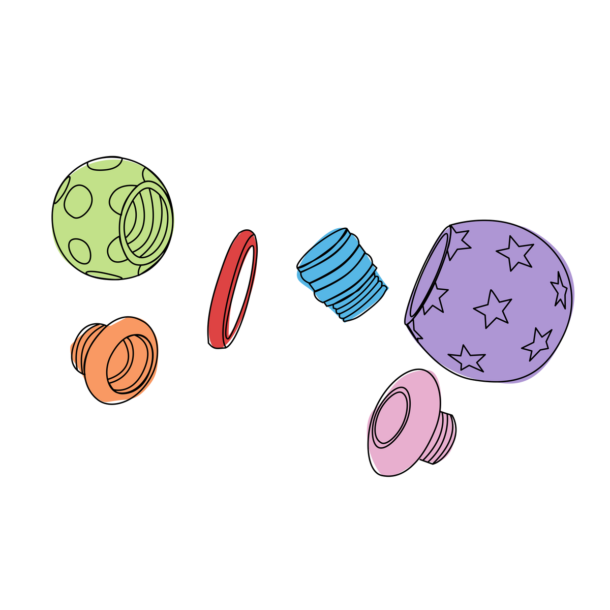 Tattle Rattle Parts